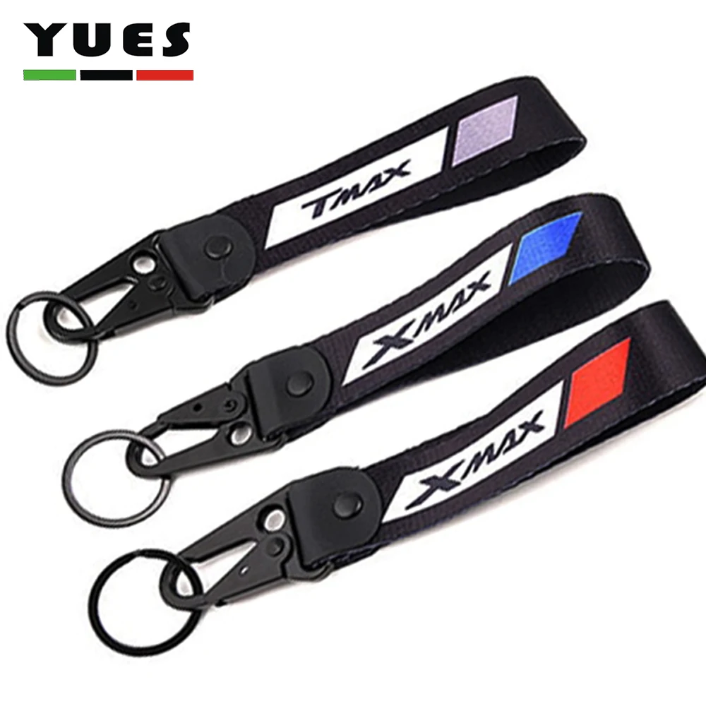 

For YAMAHA T-MAX TMAX 500 530 560 SX/DX XMAX 125 250 300 400Techmax Motorcycle Accessories Embroidery Badge Keyring Keychain