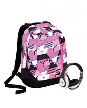 Zaino SEVEN THE DOUBLE - PINKY HEARTS - Rosa Viola Nero - cuffie stereo con grafica abbinata incluse! 2 zaini in 1 REVERSIBILE
Zaino SEVEN THE DOUBLE - PINKY HEARTS - Rosa Viola Nero - cuffie stereo con grafica abbinata incluse! 2 zaini in 1 REVERSIBILE