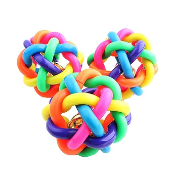 Colorful Rainbow Ball Dog Toys Rubber Puppy Chew Toy with Bell Soft Pet Toys for Puppy Small Dogs Diameter 5/7cm
Colorful Rainbow Ball Dog Toys Rubber Puppy Chew Toy with Bell Soft Pet Toys for Puppy Small Dogs Diameter 5/7cm