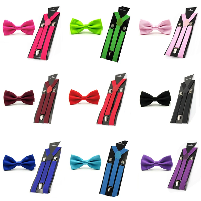 Men Fashion Satin Solid Color Bowtie Bow Tie Elastic Y-Back Suspender Brace Set BWSET0015
Men Fashion Satin Solid Color Bowtie Bow Tie Elastic Y-Back Suspender Brace Set BWSET0015