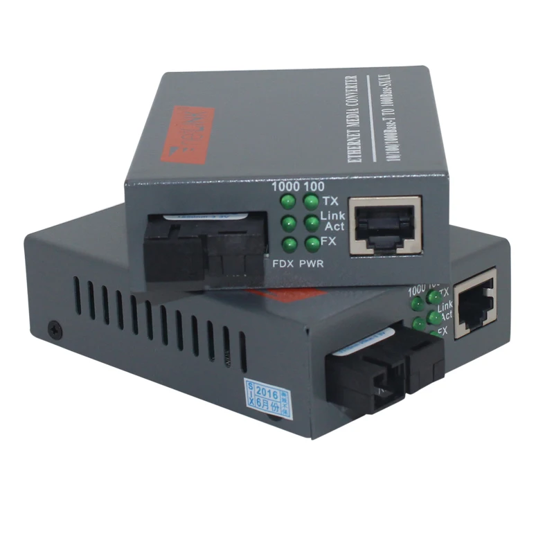 2 Pairs HTB-GS-03 A&B Gigabit Fiber Optical Media Converter 1000Mbps Single Mode Single Fiber SC Port 20KM External Power Supply
2 Pairs HTB-GS-03 A&B Gigabit Fiber Optical Media Converter 1000Mbps Single Mode Single Fiber SC Port 20KM External Power Supply