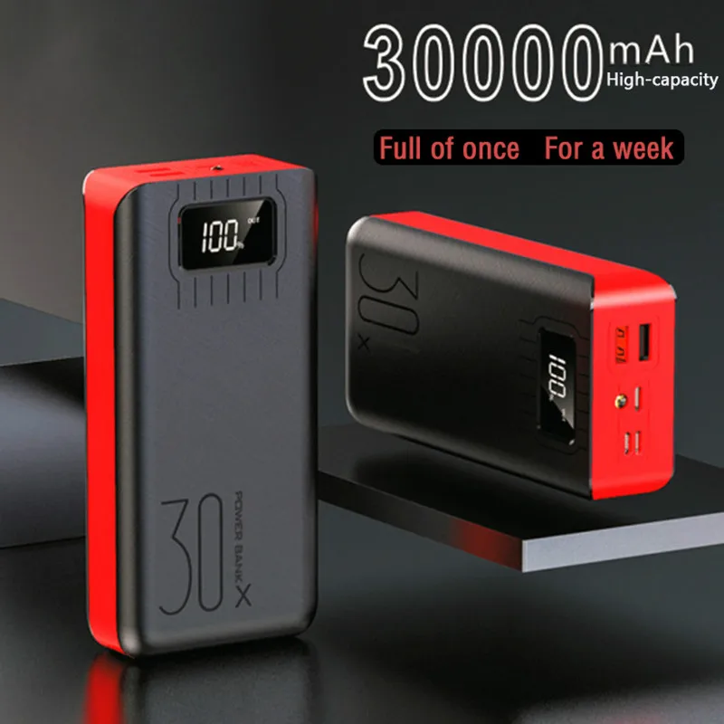 Power Bank 30000mAh Powerbank External Battery Portable Fast Charger for All Smartphone with Charger Bank Double USB Waterproof
Power Bank 30000mAh Powerbank External Battery Portable Fast Charger for All Smartphone with Charger Bank Double USB Waterproof