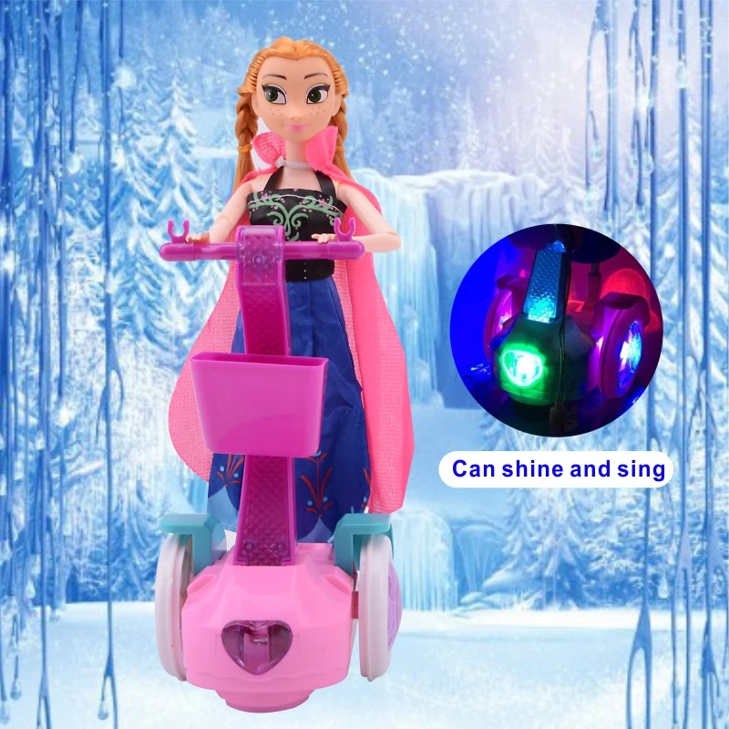 Принцесса Кукла Эльза Анна Снежная королева огни Автоматическое распознавание