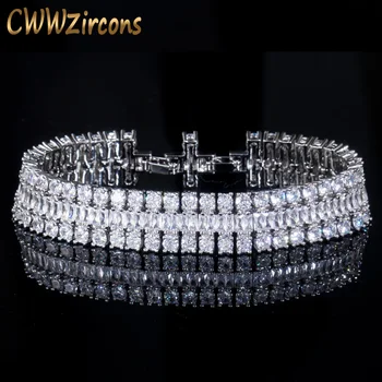 CWWZircons Brand Sparkling White Gold Color Top Grade Cubic Zirconia Stone Luxury Big Wrap Bracelet Bridal Wedding Jewelry CB043
CWWZircons Brand Sparkling White Gold Color Top Grade Cubic Zirconia Stone Luxury Big Wrap Bracelet Bridal Wedding Jewelry CB043