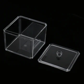 Acrylic Makeup Applicator Storage Box, Clear Container Box, Great for 
Acrylic Makeup Applicator Storage Box, Clear Container Box, Great for