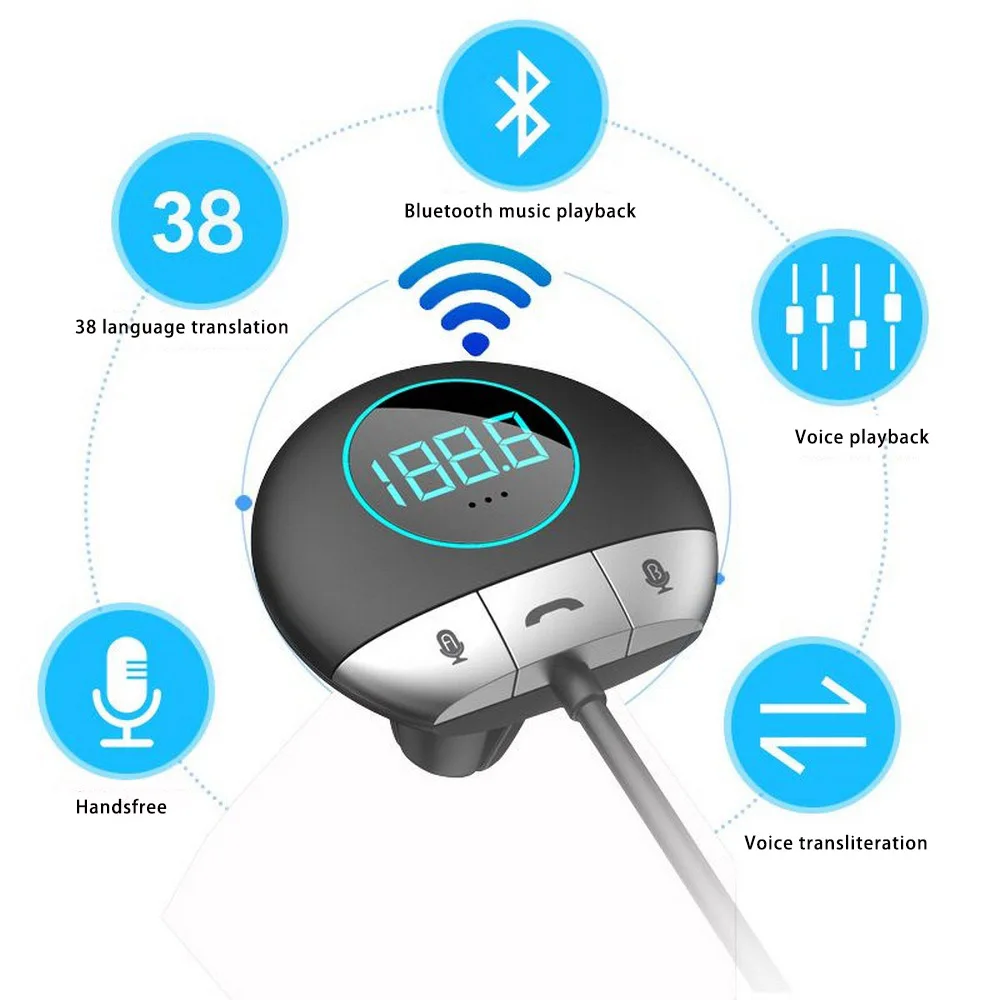 Portable Voice Translator USB 38 Language A2DP Two-Way Real Time Language Interpreter Bluetooth Wireless Translation Machine
Portable Voice Translator USB 38 Language A2DP Two-Way Real Time Language Interpreter Bluetooth Wireless Translation Machine