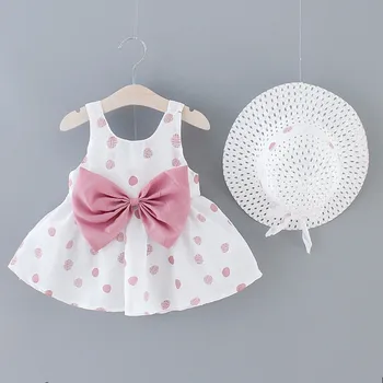 Baby Girls Dress 2020 Summer Girl Kids Sleeveless Print Polka Dot Birthday Party Princess Dress With Hat Toddler Girls Clothes
Baby Girls Dress 2020 Summer Girl Kids Sleeveless Print Polka Dot Birthday Party Princess Dress With Hat Toddler Girls Clothes