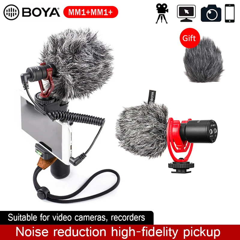 BOYA BY-MM1+ / MM1 Shotgun Video Wireless Microphone Universal Recording Microphone for iPhone Smartphone DSLR Cameras Youtube
BOYA BY-MM1+ / MM1 Shotgun Video Wireless Microphone Universal Recording Microphone for iPhone Smartphone DSLR Cameras Youtube