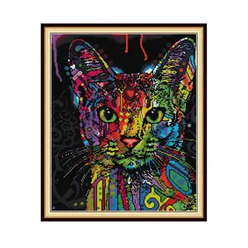 Colorful Cat Christmas Cross Stitch Kits Embroidery Kits DMC 14CT 11CT Printed Canvas Sets for Needlework DIY Hand Arts Crafts
Colorful Cat Christmas Cross Stitch Kits Embroidery Kits DMC 14CT 11CT Printed Canvas Sets for Needlework DIY Hand Arts Crafts