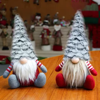 Christmas Striped Cap Faceless Gnome Santa Doll Pendant Nordic Gnome Land God Doll Christmas Tree Hanging Ornaments Doll Decor 
Christmas Striped Cap Faceless Gnome Santa Doll Pendant Nordic Gnome Land God Doll Christmas Tree Hanging Ornaments Doll Decor