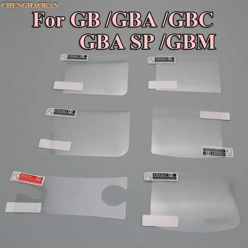 ChengHaoRan 60pcs Plastic Clear For GBP Screen Lens Protector For GB GBA GBC GBA SP Protective Film
ChengHaoRan 60pcs Plastic Clear For GBP Screen Lens Protector For GB GBA GBC GBA SP Protective Film