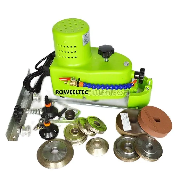 

Small portable glass grinding machine can grinding glass straight edge, round edge,hypotenuse tile edging machine 110V/220V ATT