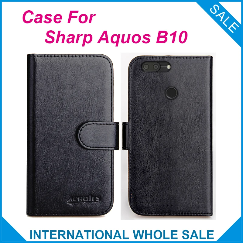 

For Sharp Aquos B10 Case 6 Colors Flip Slots Leather Wallet Cases For Sharp Aquos B10 Cover Slots Phone Bag Credit Card