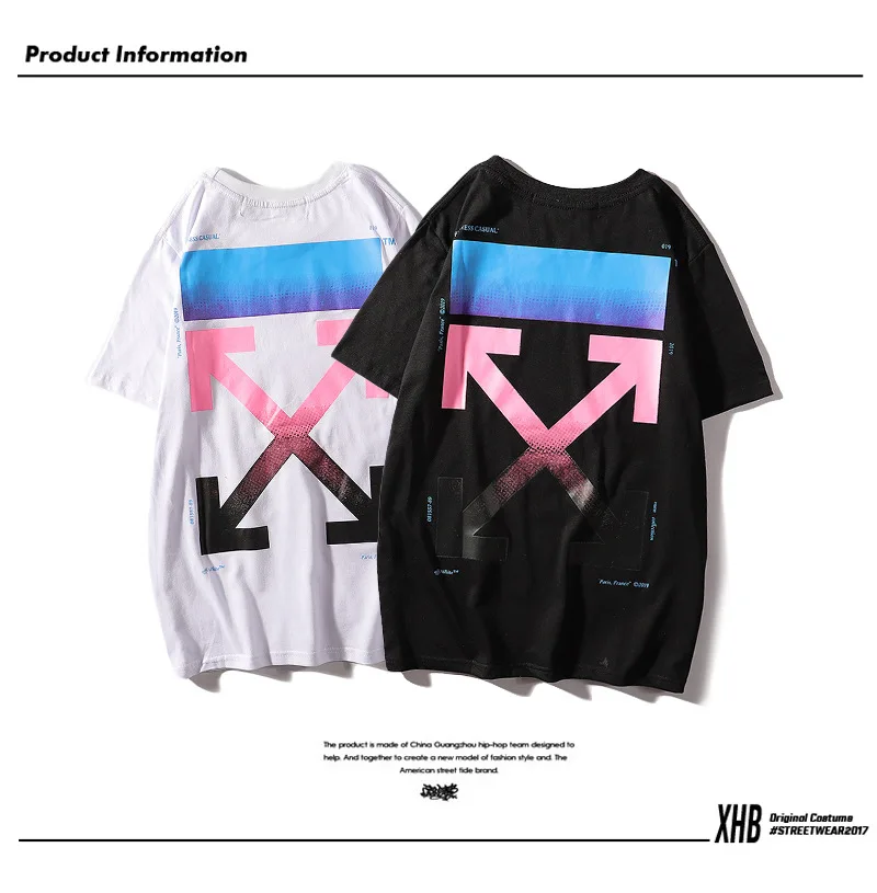 2020 OFF white- European and American brand short loose round neck print gradient short-sleeved T-shirt print sleeve
2020 OFF white- European and American brand short loose round neck print gradient short-sleeved T-shirt print sleeve