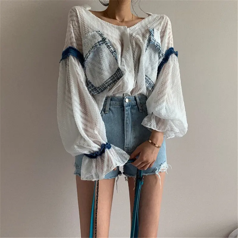 

Alien Kitty Brief Chic Loose 2019 Thin Summer Pockets Flare Sleeves All Match High Street Cardigans Sweet Stylish Casual Shirts
