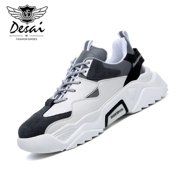 Men's Trend Sneakers Breathable Thick Bottom Fashion Shoes Man Leisure Shoes Genuine Leather Casual Mens Shoes EU Size 38-44
Men's Trend Sneakers Breathable Thick Bottom Fashion Shoes Man Leisure Shoes Genuine Leather Casual Mens Shoes EU Size 38-44