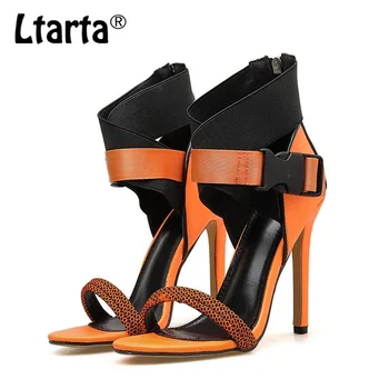 LTARTA Women's High Heels Summer Fashion Wild Color Matching Fine High-heeled Sandals Large Size Buckle Women's Shoes ZL
LTARTA Women's High Heels Summer Fashion Wild Color Matching Fine High-heeled Sandals Large Size Buckle Women's Shoes ZL