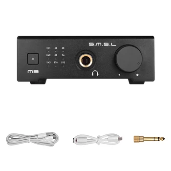 S.M.S.L M3 Audio Decoder Headphone Amplifier USB/Optical Fiber/ Coaxial Input RCA Analog/ 6.35mm Headphone Output USB Powered
S.M.S.L M3 Audio Decoder Headphone Amplifier USB/Optical Fiber/ Coaxial Input RCA Analog/ 6.35mm Headphone Output USB Powered