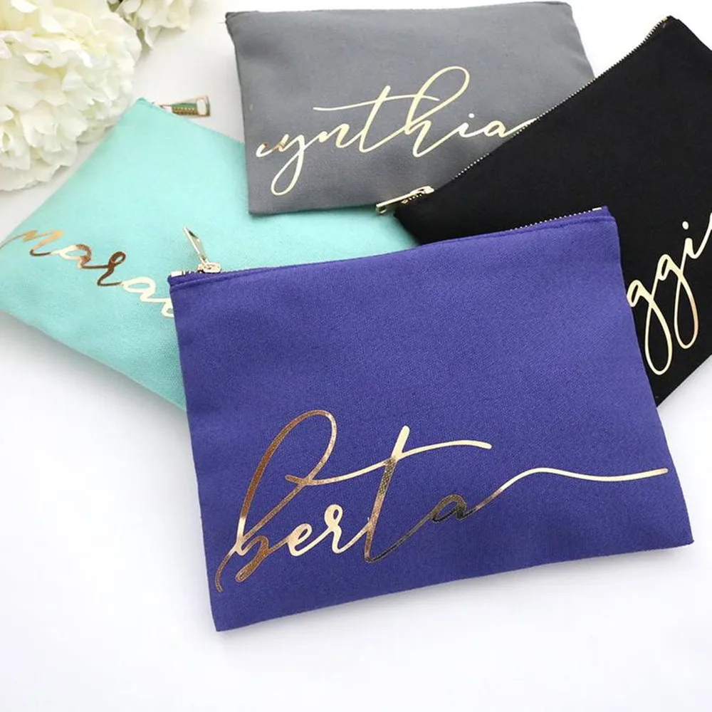Personalized Monogram Makeup Cosmetic Bag - Cursive Script CUSTOM NAME Pink Gray Cosmetic Bag - Best Friend Gift, Bri
Personalized Monogram Makeup Cosmetic Bag - Cursive Script CUSTOM NAME Pink Gray Cosmetic Bag - Best Friend Gift, Bri