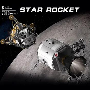 Technic MOC Compatible Apollo 11 StarWars Saturn Spacecraft Building Blocks Creative Series Birthday Gift Toys
Technic MOC Compatible Apollo 11 StarWars Saturn Spacecraft Building Blocks Creative Series Birthday Gift Toys