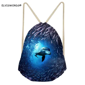 ELVISWORDS Underwater Animal Drawstring Backpack Sport Gym Sackpack Travel Storage Rucksack Cute Dolphin Schoolbag for Child 
ELVISWORDS Underwater Animal Drawstring Backpack Sport Gym Sackpack Travel Storage Rucksack Cute Dolphin Schoolbag for Child