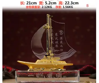 Crystal boat model sailing sailing souvenir decoration
Crystal boat model sailing sailing souvenir decoration