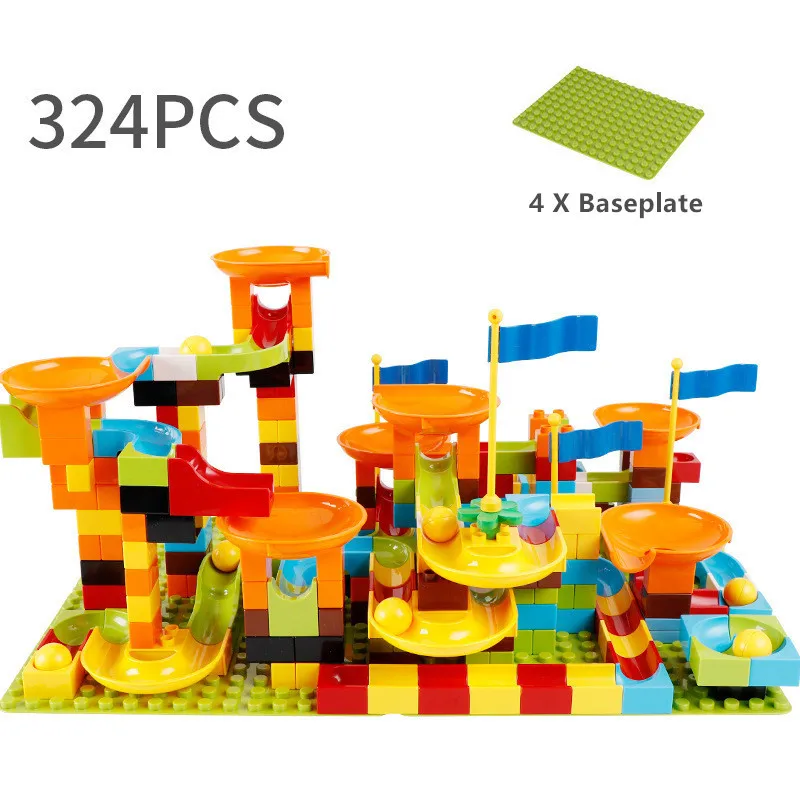 81PCS-324PCS Large Particle Building Blocks Sets Maze Ball Track Marble Race Run Block Duploe Funnel Slide DIY Bricks Kids Toys
81PCS-324PCS Large Particle Building Blocks Sets Maze Ball Track Marble Race Run Block Duploe Funnel Slide DIY Bricks Kids Toys