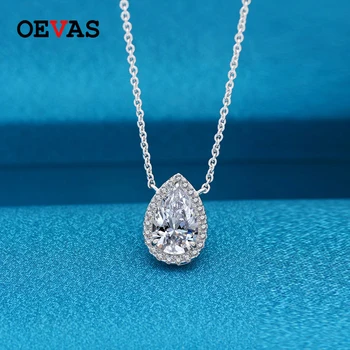 OEVAS 100% 925 Sterling Silver Pear Cut Created Moissanite Gemstone Diamonds Women Pendant Necklace Fine Jewelry Gifts Wholesale 
OEVAS 100% 925 Sterling Silver Pear Cut Created Moissanite Gemstone Diamonds Women Pendant Necklace Fine Jewelry Gifts Wholesale