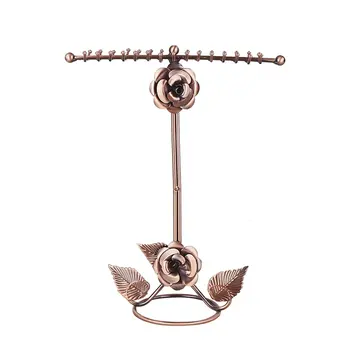 Metal Rose Flower Jewelry Stand Earring Hanger Necklace Bracelet Organizer Storage Display Rack Hoop Watch Show Pallet
Metal Rose Flower Jewelry Stand Earring Hanger Necklace Bracelet Organizer Storage Display Rack Hoop Watch Show Pallet