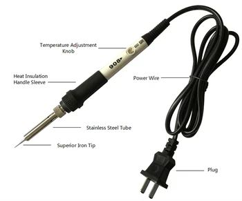 Internal Heating Type Adjustable Temperature Electric Soldering Iron 60W Constant Temperature Electrician Welding Repair EU/US
Internal Heating Type Adjustable Temperature Electric Soldering Iron 60W Constant Temperature Electrician Welding Repair EU/US