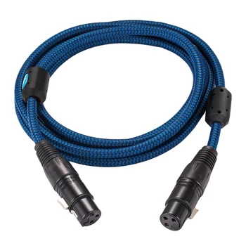 Hifi Microphone Cable XLR Female to XLR Female for Mixing Console Amplifier XLR 3 Pin Balanced Audio Cable F/F 1M 2M 3M 5M 8M 
Hifi Microphone Cable XLR Female to XLR Female for Mixing Console Amplifier XLR 3 Pin Balanced Audio Cable F/F 1M 2M 3M 5M 8M