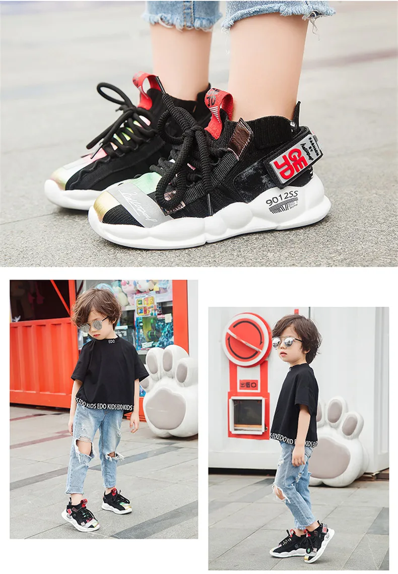 2019 Autumn Kids sneakers Girls shoes Boys Fashion Casual Children Shoes for Girl Sport Running Child Shoes Chaussure Enfant (18)