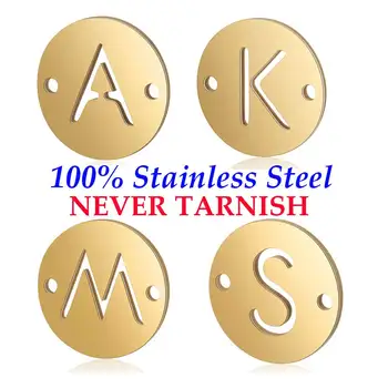 5 Pieces PVD Gold Filled 26 Initial Letter Name Stainless Steel Connectors Charm Wholesale Real 316 Steel DIY Charms 
5 Pieces PVD Gold Filled 26 Initial Letter Name Stainless Steel Connectors Charm Wholesale Real 316 Steel DIY Charms