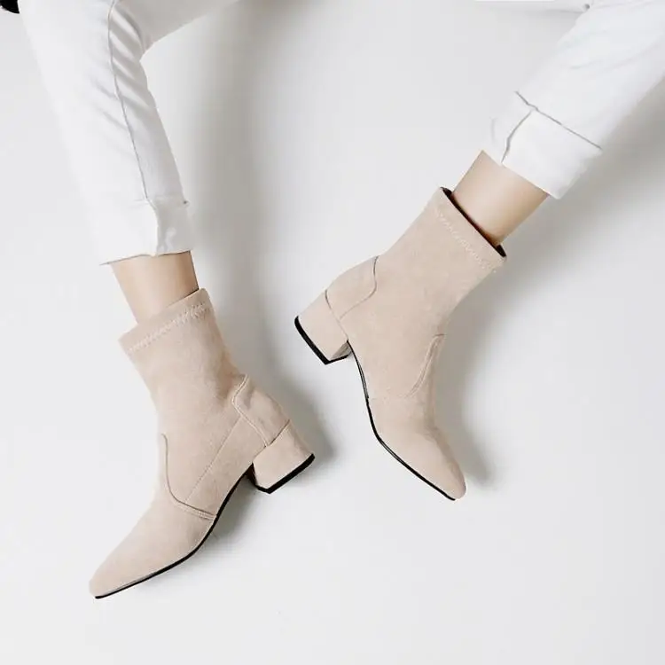Ankle Boots For Women Sock Heel Pointed Toe Riding Equestrian Booties Brown Shoes Woman Black Size 10 42 Slip-on Square Heel
Ankle Boots For Women Sock Heel Pointed Toe Riding Equestrian Booties Brown Shoes Woman Black Size 10 42 Slip-on Square Heel