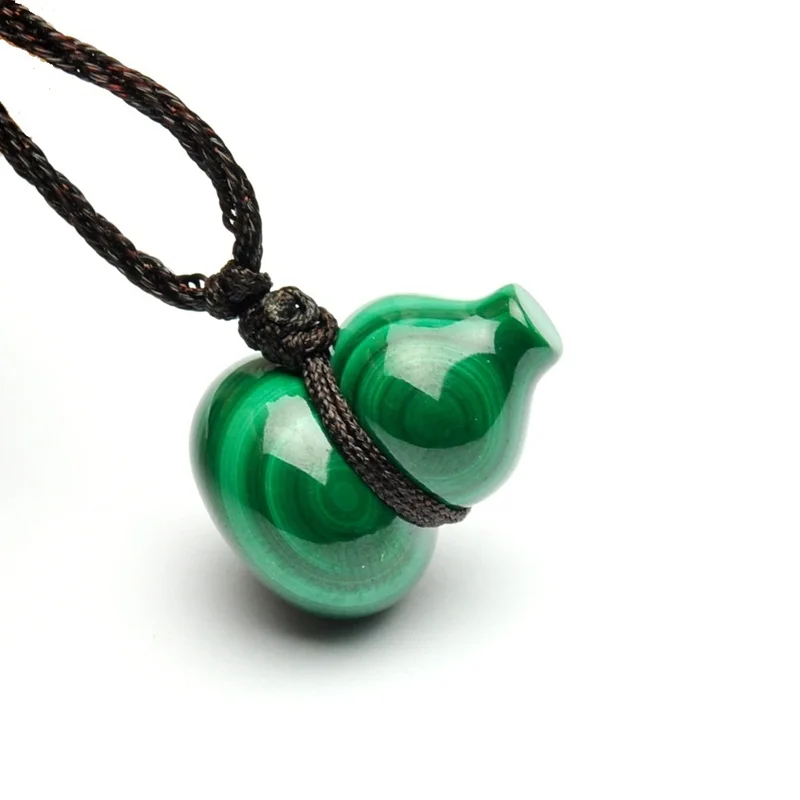 Drop Shipping Women's Neckalce Pendant Green Malachite Jade Gourd Cucurbit Pendant Gift for Women Men's Fine Jewelry
Drop Shipping Women's Neckalce Pendant Green Malachite Jade Gourd Cucurbit Pendant Gift for Women Men's Fine Jewelry