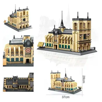 Architecture City set Notre Dame de Paris model blocks DIY small particle blocks educational toys Christmas birthday gifts
Architecture City set Notre Dame de Paris model blocks DIY small particle blocks educational toys Christmas birthday gifts