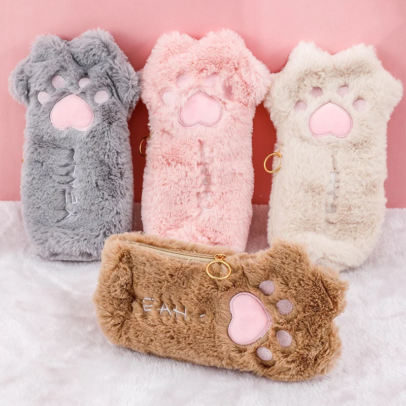 1 Pcs Kawaii Pencil Case Cat claw Plush Gift Estuches School Pencil Box Pencilcase Pencil Bag School Supplies Stationery
1 Pcs Kawaii Pencil Case Cat claw Plush Gift Estuches School Pencil Box Pencilcase Pencil Bag School Supplies Stationery