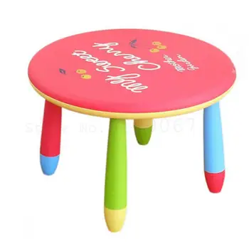 Children's Table And Chair Combination Cartoon Household Stool Baby Learning Drawing Toys Kindergarten Plastic Round Table 
Children's Table And Chair Combination Cartoon Household Stool Baby Learning Drawing Toys Kindergarten Plastic Round Table