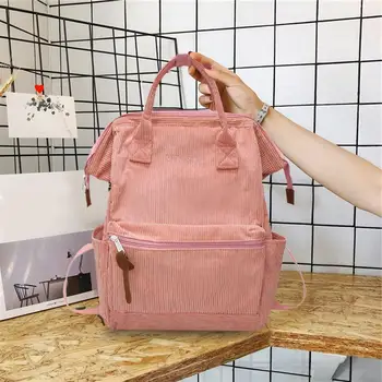 Fashion Solid Color Women Large Capacity School Backpack Female Corduroy Knapsack For Girls Preppy Style Knapsack
Fashion Solid Color Women Large Capacity School Backpack Female Corduroy Knapsack For Girls Preppy Style Knapsack