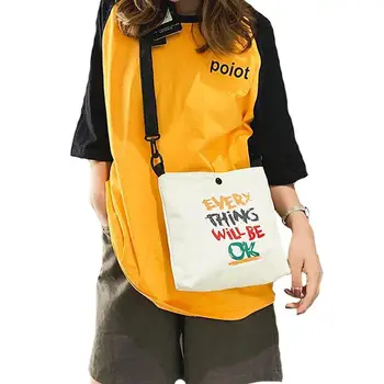 PinShang Women Cute Canvas Letters Printed Cross-Body Single-Shoulder Bag for Shopping Campus
PinShang Women Cute Canvas Letters Printed Cross-Body Single-Shoulder Bag for Shopping Campus