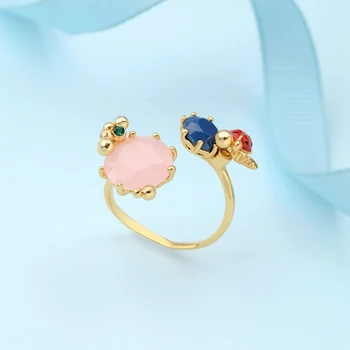 Fashion Enamel Ladybug Metal Adjustable Opening Free Size Finger Rings Cute Pink Blue Crystal Women Ring Dating Jewelry JZ040
Fashion Enamel Ladybug Metal Adjustable Opening Free Size Finger Rings Cute Pink Blue Crystal Women Ring Dating Jewelry JZ040