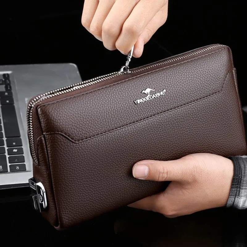 Men's clutch bag Anti-theft password lock wallet man's phone bag luxury wallet Business wallet Coin Purse carteira masculina
Men's clutch bag Anti-theft password lock wallet man's phone bag luxury wallet Business wallet Coin Purse carteira masculina
