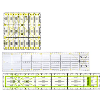 MIUSIE 3Pcs/Set Acrylic Fabric Cloth Ruler for Patchwork DIY Sewing Quilting Yardstick Cutting Craft Scale Drawing Tools Ruler
MIUSIE 3Pcs/Set Acrylic Fabric Cloth Ruler for Patchwork DIY Sewing Quilting Yardstick Cutting Craft Scale Drawing Tools Ruler