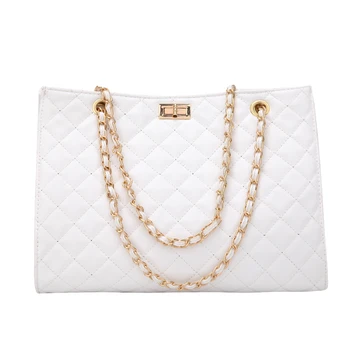 Luxury Handbags Women Bags Designer Large PU Leather Chain Shoulder Bags Tote Hand Bag Fashion Crossbody Bags For Women White
Luxury Handbags Women Bags Designer Large PU Leather Chain Shoulder Bags Tote Hand Bag Fashion Crossbody Bags For Women White