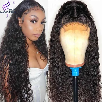 Modern Show Brazilian Remy Human Hair Water Wave Wig 30inch 4x4 Lace Closure Wigs For Women Pre Plucked 150% Density 
Modern Show Brazilian Remy Human Hair Water Wave Wig 30inch 4x4 Lace Closure Wigs For Women Pre Plucked 150% Density