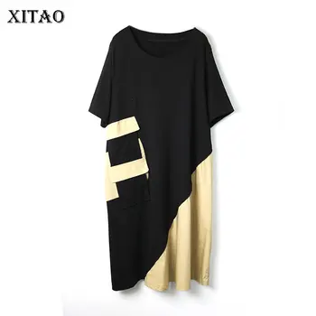 XITAO Europe Style Loose Plus Size Black Short Sleeve Pocket Patchwork Fashion Dress 2020 Spring Summer Women Dress DMY4311
XITAO Europe Style Loose Plus Size Black Short Sleeve Pocket Patchwork Fashion Dress 2020 Spring Summer Women Dress DMY4311