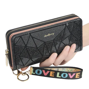 New Style Women Wallet Fashionable Bright Zipper Mobile Phone Bag Lingge Long Handbag Large Capacity Multifunction Ladies Wallet
New Style Women Wallet Fashionable Bright Zipper Mobile Phone Bag Lingge Long Handbag Large Capacity Multifunction Ladies Wallet