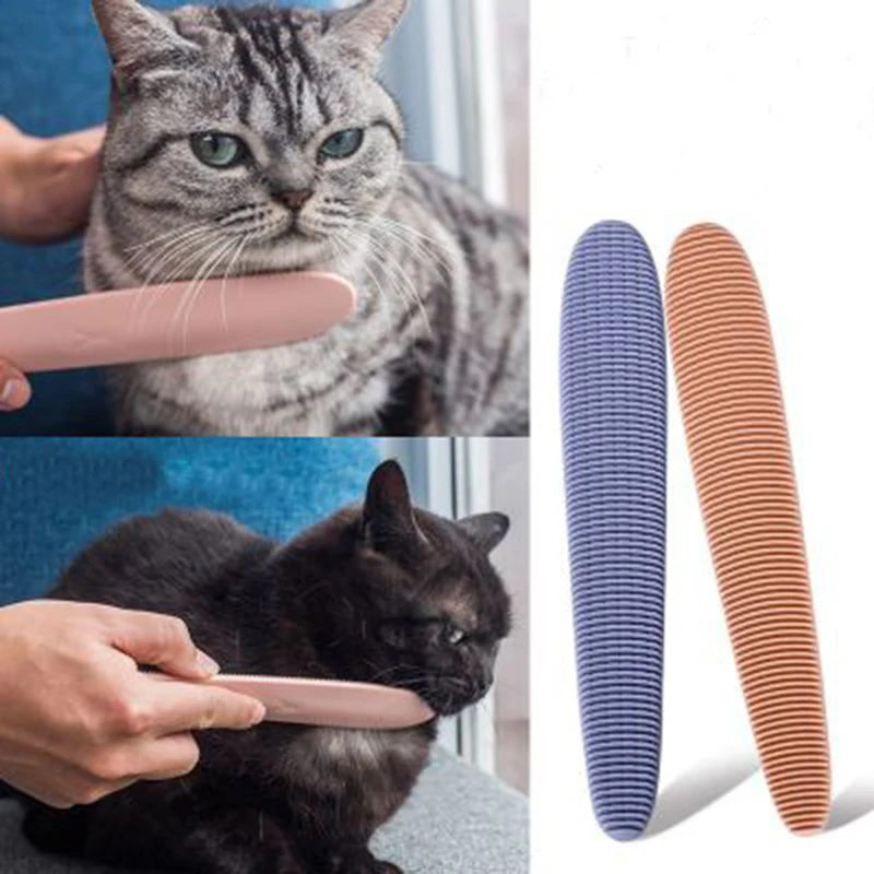 Real Cat Tongue Textured Grooming Brush Nurturing Brush for Kitten Dual-Ended Brush for Small and Large Area Pet Cat Portable
Real Cat Tongue Textured Grooming Brush Nurturing Brush for Kitten Dual-Ended Brush for Small and Large Area Pet Cat Portable
