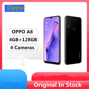 

DHL Fast Delivery Oppo A8 4G LTE Cell Phone Helio P35 Android 9.0 6.5" IPS 1600X720 6GB RAM 128GB ROM 4 Cameras Fingerprint