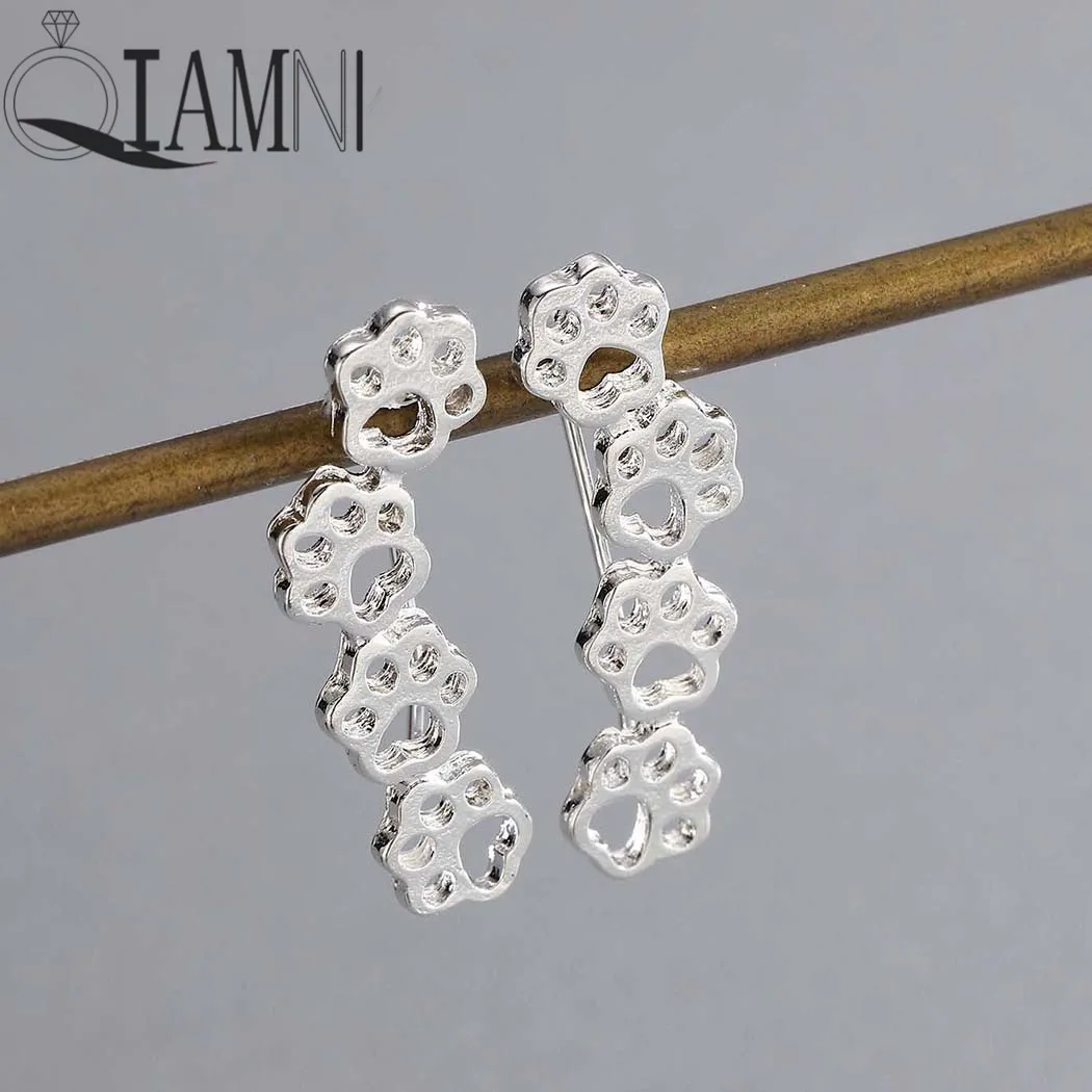 QIAMNI Cat Dog Puppy Paw Print Animal Stackable Piercing Earrings Climber Ear Crawlers Birthday Pet Lover Gift Pendientes Bijoux
QIAMNI Cat Dog Puppy Paw Print Animal Stackable Piercing Earrings Climber Ear Crawlers Birthday Pet Lover Gift Pendientes Bijoux